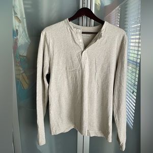 Everlane Henley shirt in oatmeal